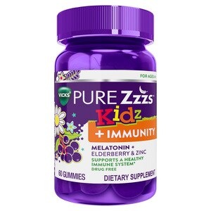 slide 1 of 1, Pure Zzzs Kidz Immunity Melatonin Gummies, 60 ct
