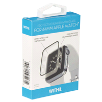 slide 23 of 29, WITHit Apple Watch Protective Glass with Bumper 44mm, 1 ct
