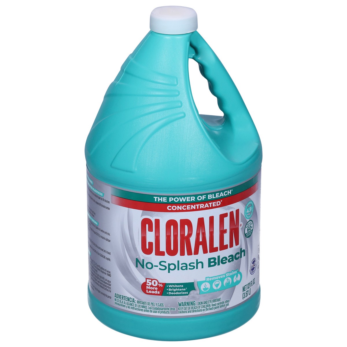 slide 4 of 9, Cloralen Concentrated No-Splash Bleach 121 fl oz, 121 fl oz