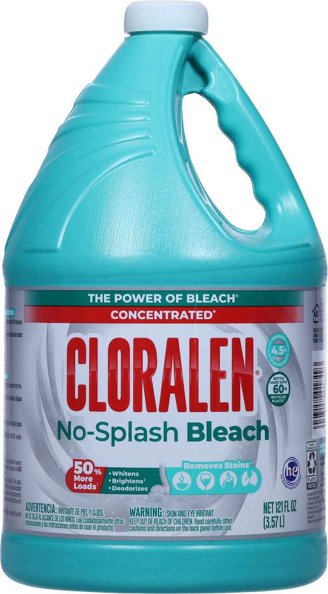 slide 8 of 9, Cloralen Concentrated No-Splash Bleach 121 fl oz, 121 fl oz