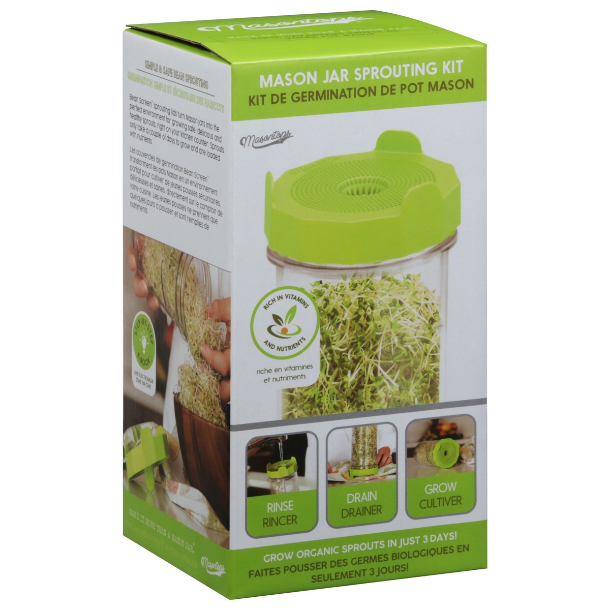 slide 6 of 9, Masontops Mason Jar Sprouting Kit 1 ea, 1 ct