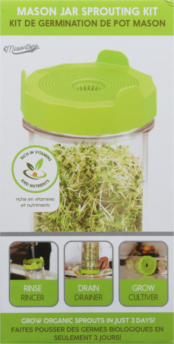 slide 3 of 9, Masontops Mason Jar Sprouting Kit 1 ea, 1 ct