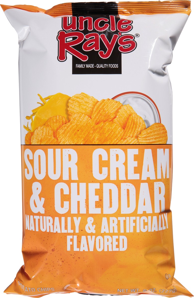 slide 9 of 9, Uncle Ray's Sour Cream & Cheddar Potato Chips 8 oz, 8 oz