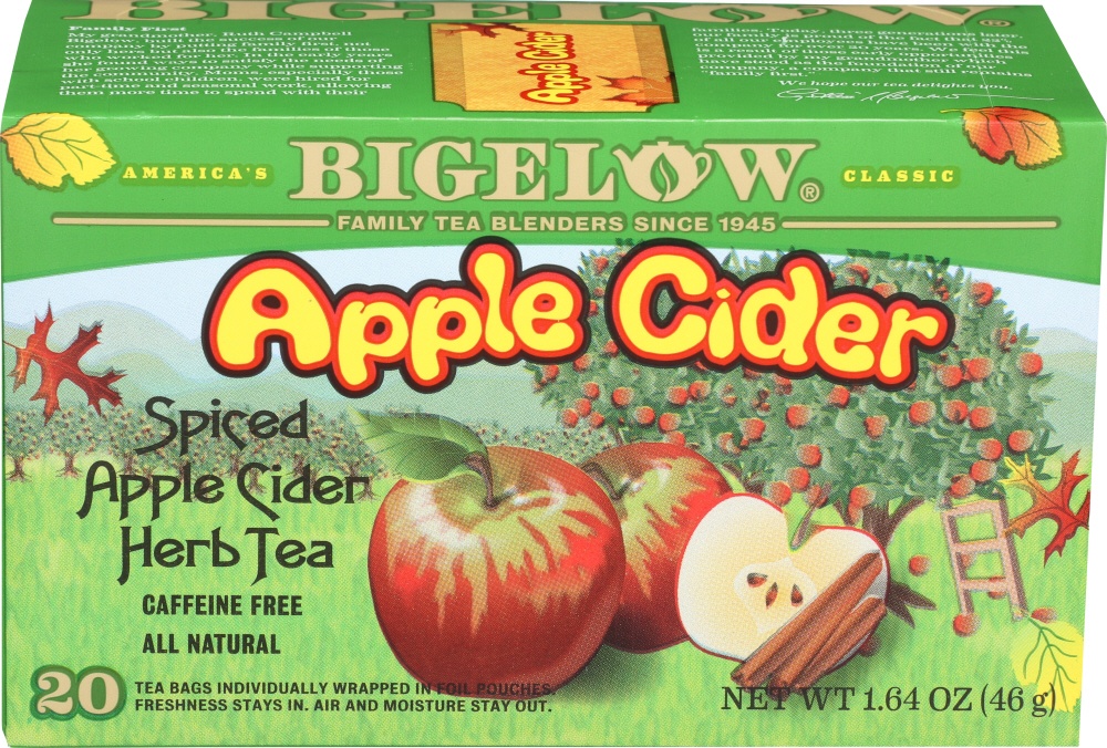 slide 1 of 7, Bigelow Tea Apple Cider Spiced Apple Cider Herb Tea - 20 ct, 20 ct