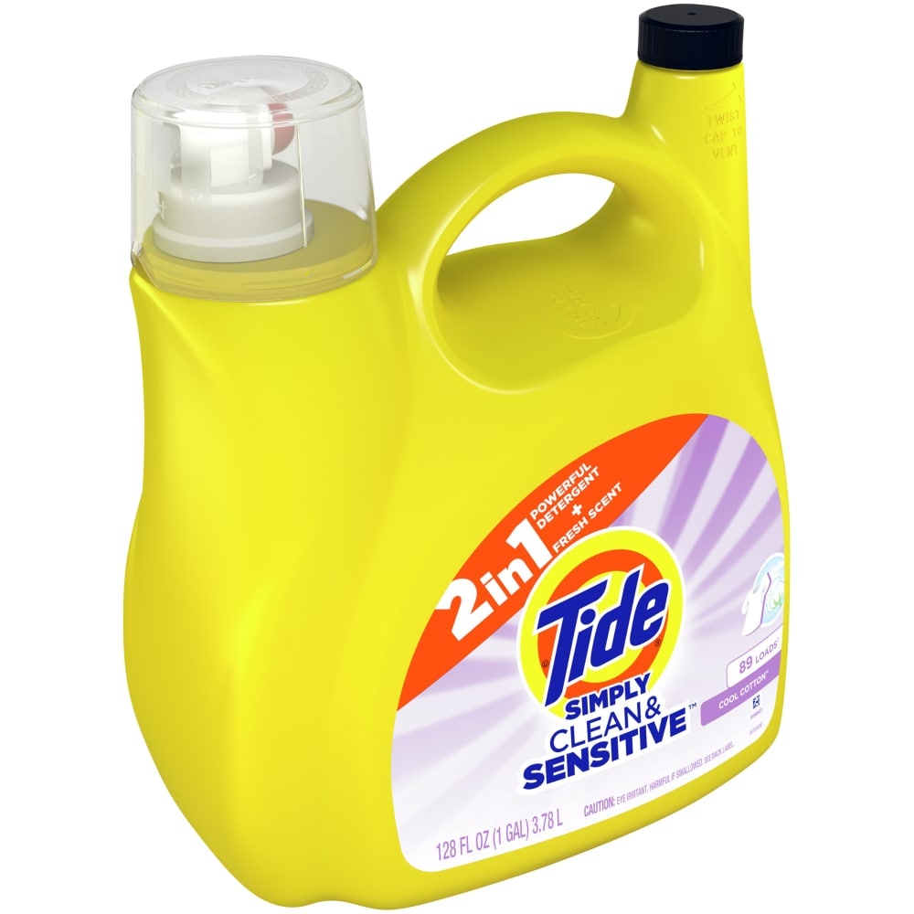 slide 1 of 1, Tide Simply Clean & Sensitive Liquid Laundry Detergent,, 128 fl oz