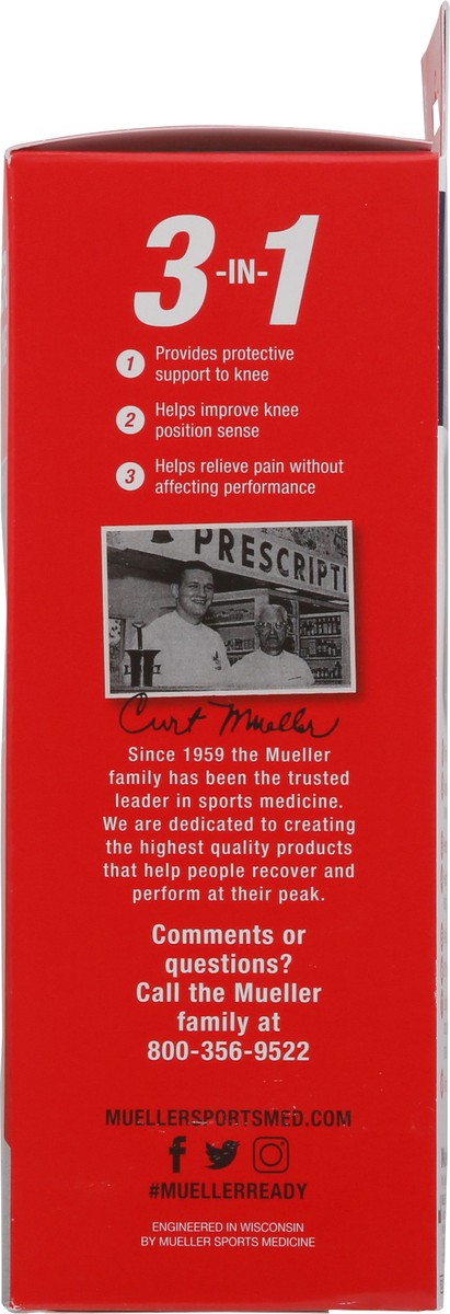 slide 12 of 12, Mueller Small/Medium Moderate Knee Support with Removable Strap 1 ea, 1 ct