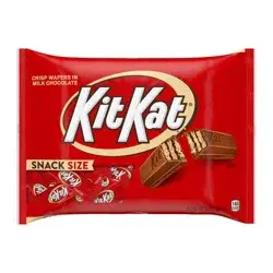 KIT KAT Milk Chocolate Wafer Snack Size, Candy Bag, 10.78 oz
