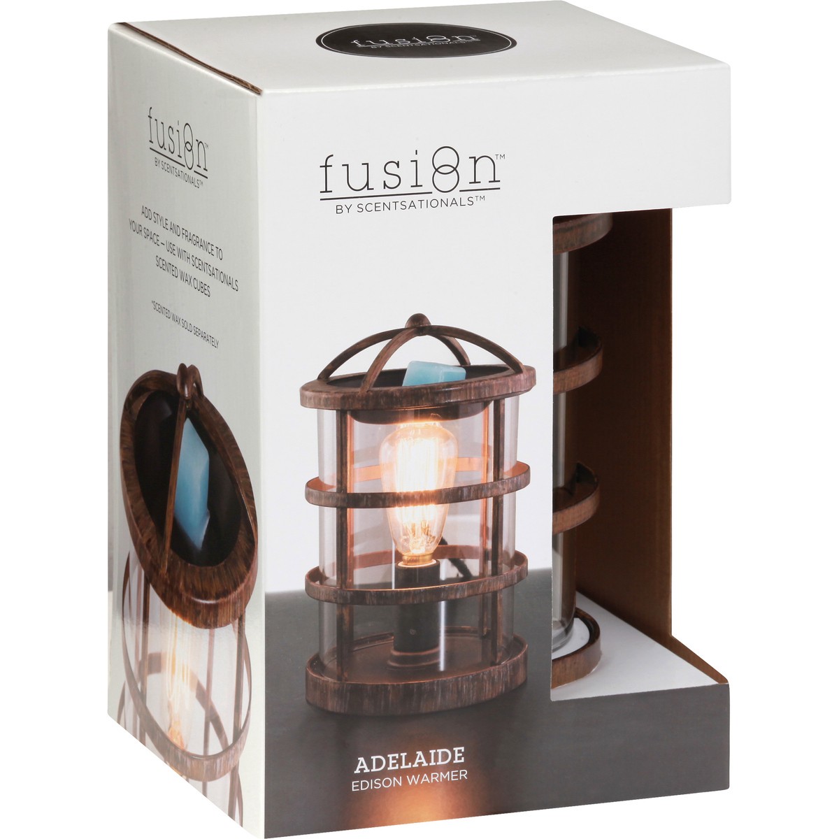 slide 3 of 9, Fusion Adelaide Edison Bulb Wax Warmer, 1 ct