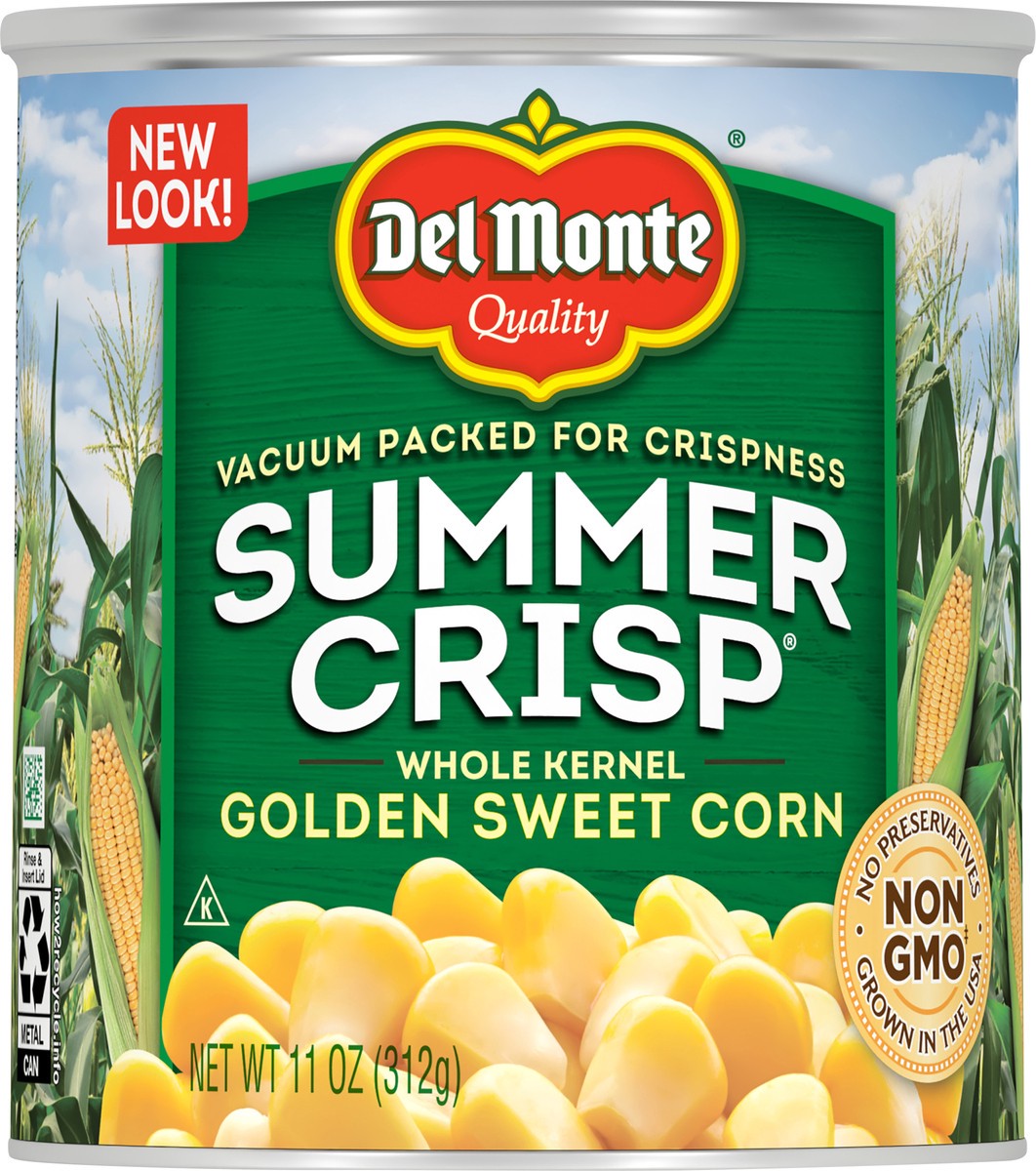 slide 4 of 7, Del Monte Summer Crisp Whole Kernel Golden Sweet Corn 11 oz Can, 11 oz