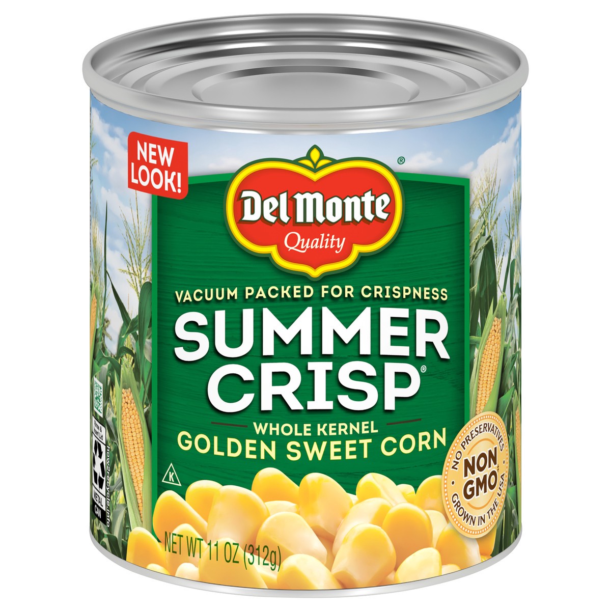 slide 1 of 7, Del Monte Summer Crisp Whole Kernel Golden Sweet Corn 11 oz Can, 11 oz