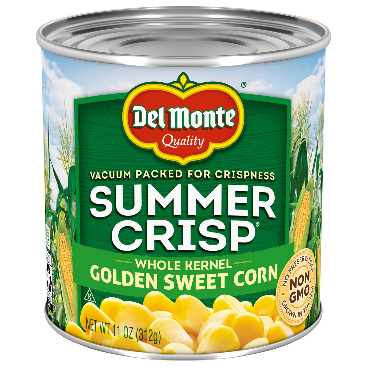 slide 1 of 7, Del Monte Summer Crisp Whole Kernel Golden Sweet Corn, 11 oz Can, 11 oz