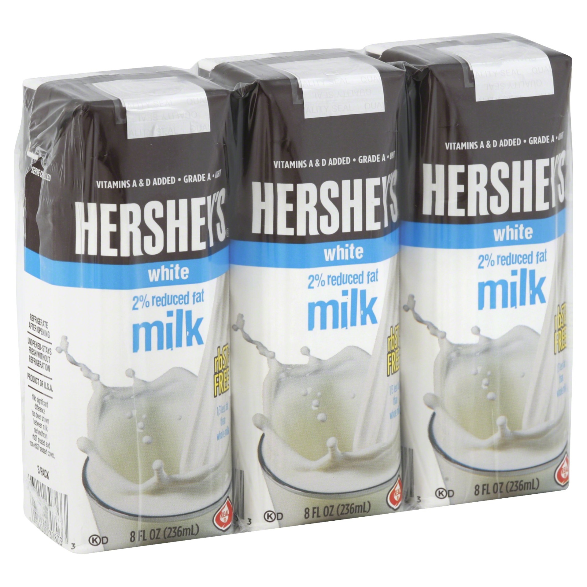 slide 1 of 1, Hershey's Reduced Fat Milk, 3 ct; 8 fl oz