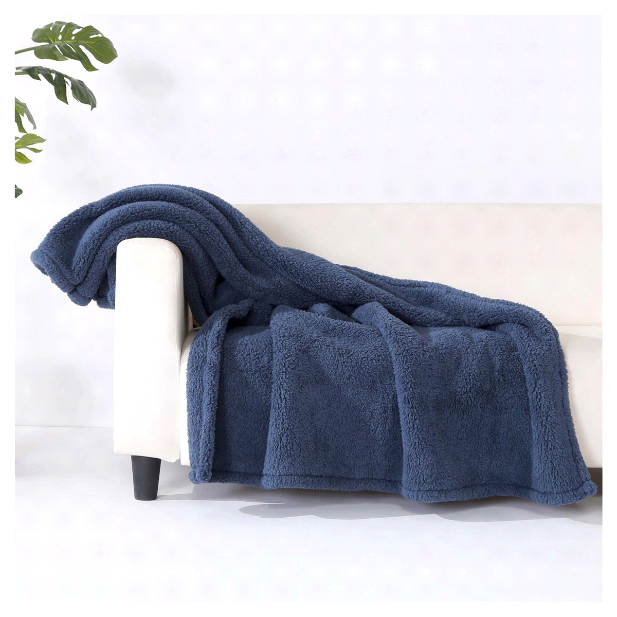 slide 3 of 13, BERKSHIRE BLANKET Cozy Sherpa Throw, 50 x 70 