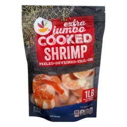 GIANT Cooked Shrimp Tail-On Extra Jumbo - 16-20 ct per lb Frozen