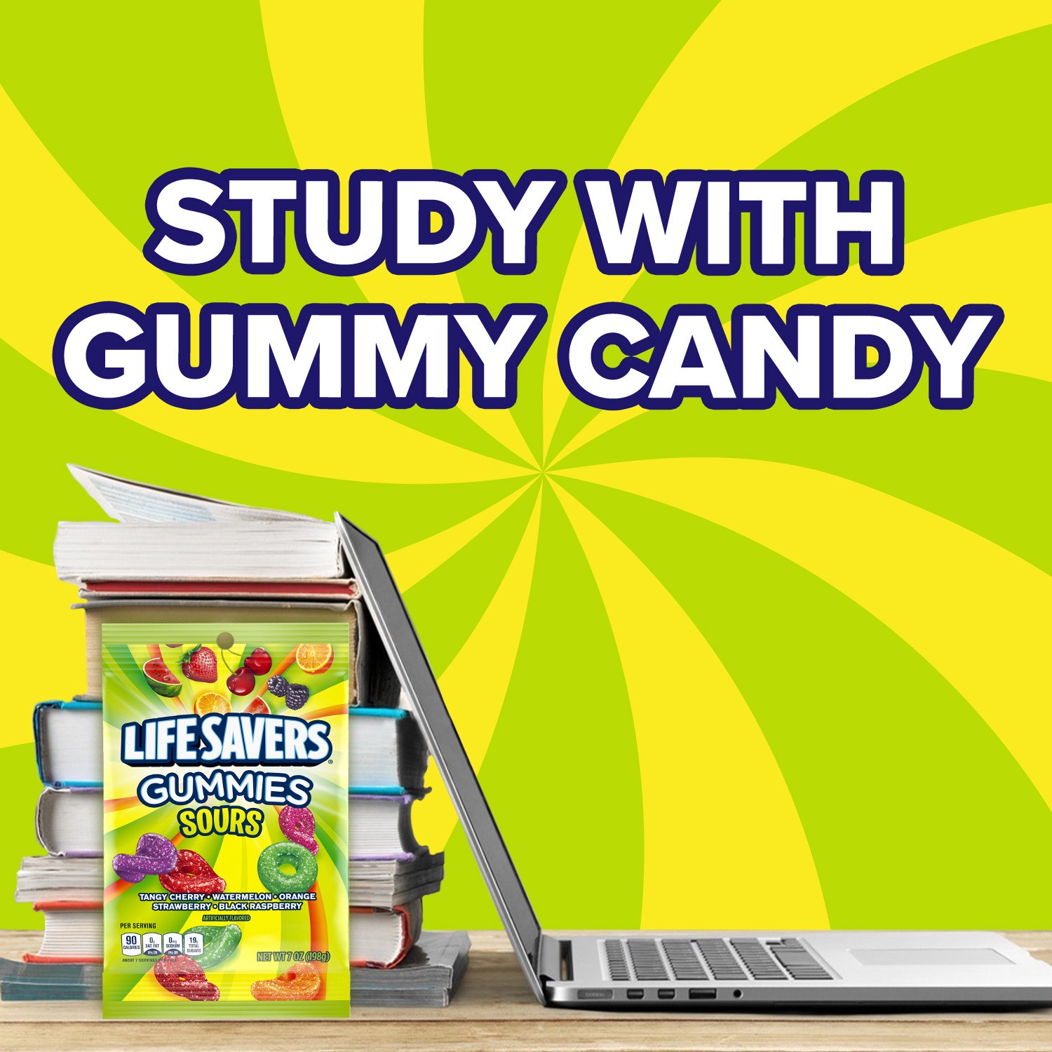 slide 2 of 8, LIFE SAVERS Sours Gummy Candy Bag, 7-Ounce, 7 oz