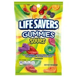 Life Savers Sour Gummy Candy Pack, Individually Wrapped Candy Bulk, Variety Flavors Box, 12 Bags of Sour Gummies