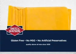 Dietz & Watson Yellow American Cheese