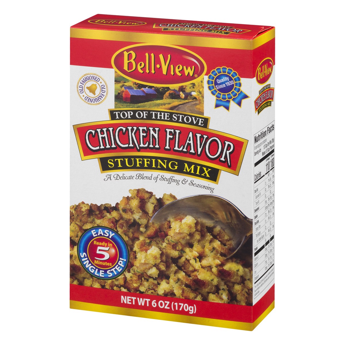 slide 8 of 13, Bell-View Chicken Flavor Stuffing Mix 6 oz, 6 oz