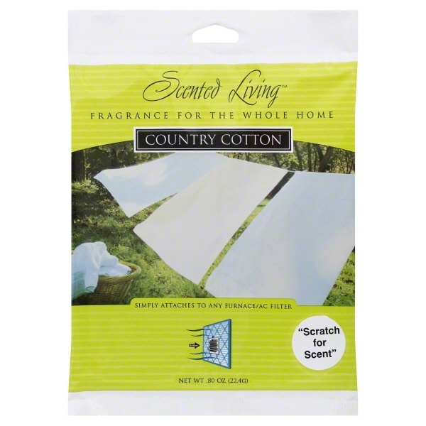 slide 1 of 1, Scented Living Cotton Air Freshener, 1 ct