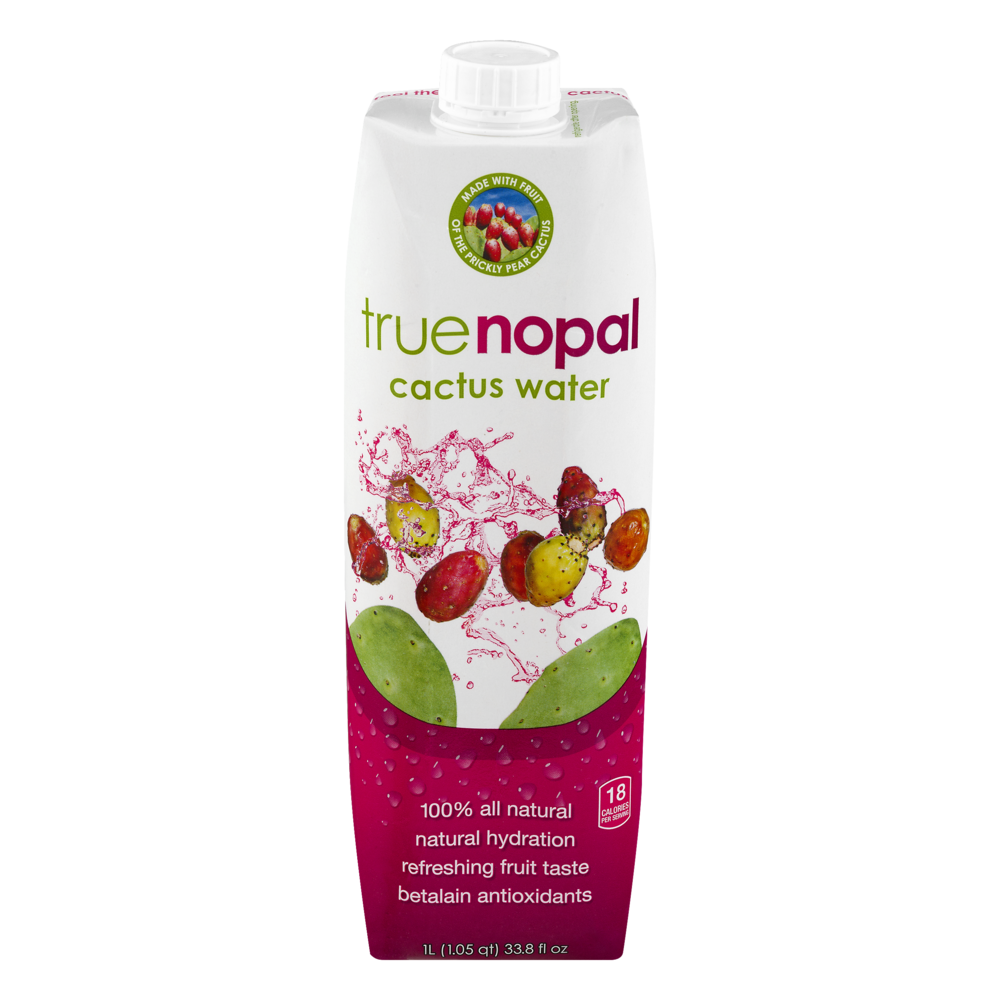 slide 1 of 1, True Nopal Cactus Water, 33.8 fl oz