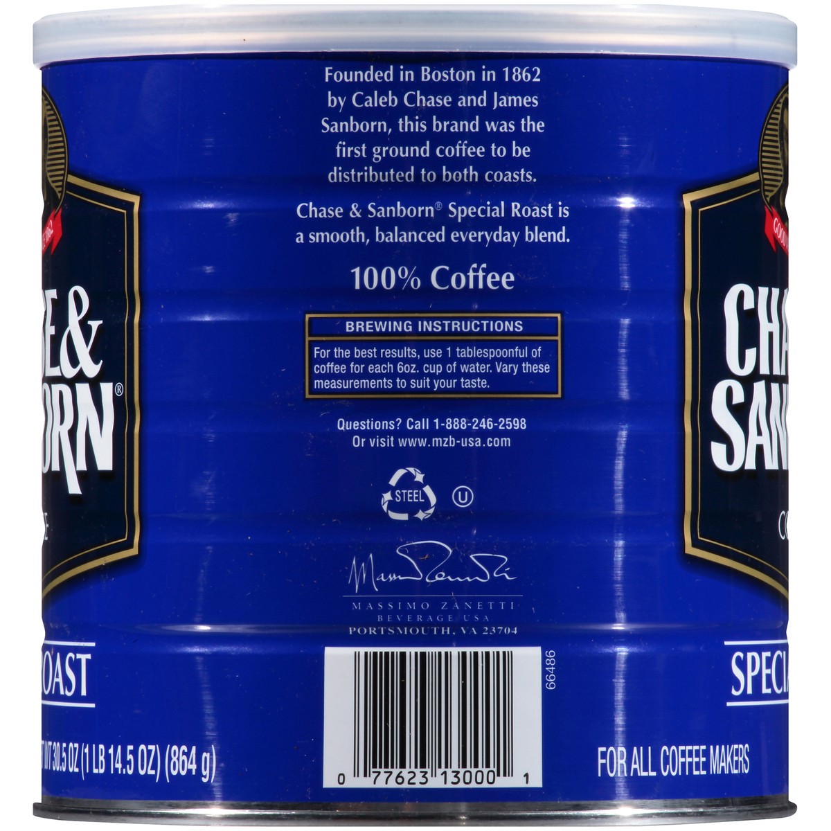 slide 2 of 10, Chase & Sanborn Special Roast Coffee - 30.5 oz, 30.5 oz