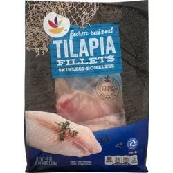 GIANT Tilapia Boneless & Skinless Fillets Frozen