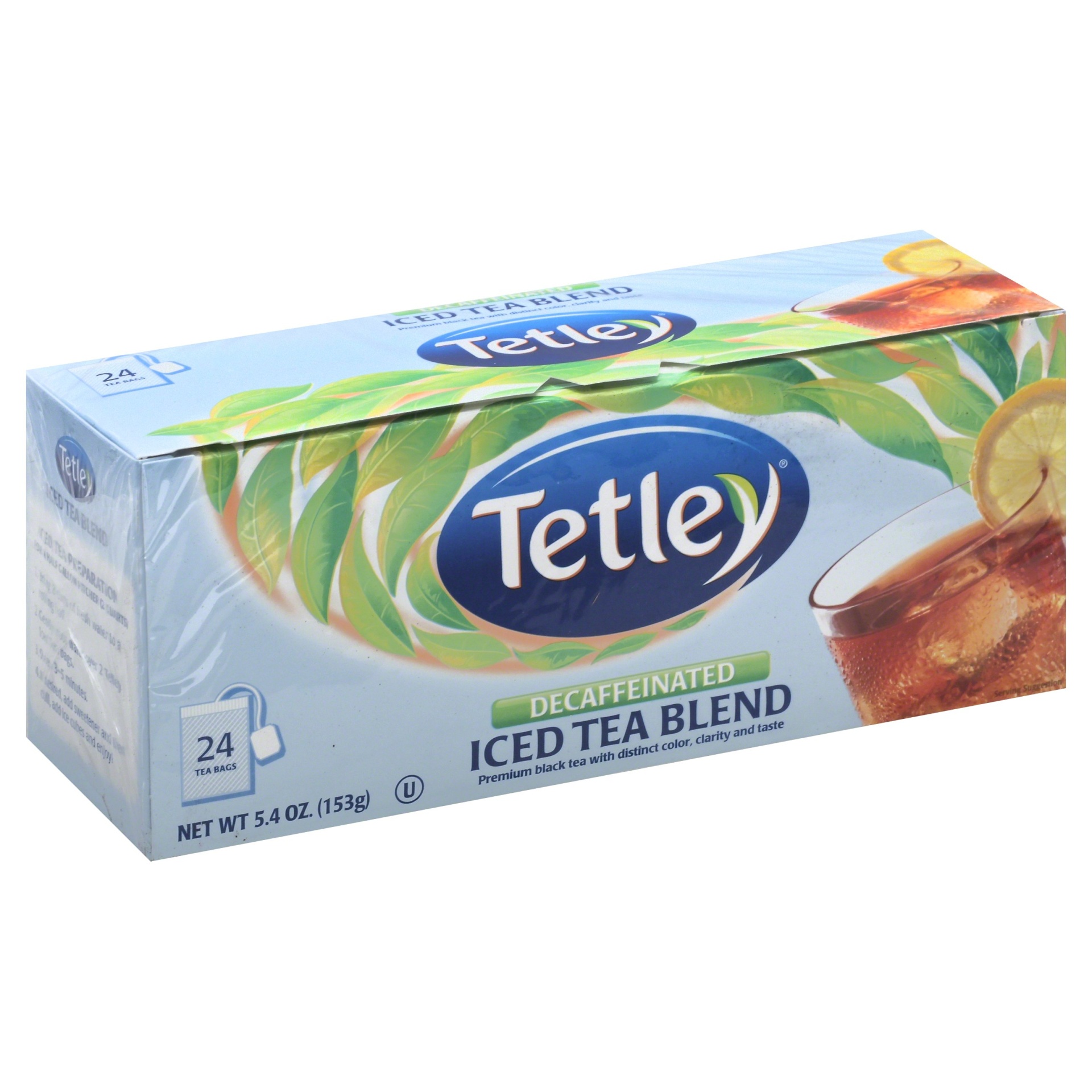 Tetley Iced Tea Blend, Decaffeinated, Tea Bags 24 ct Shipt