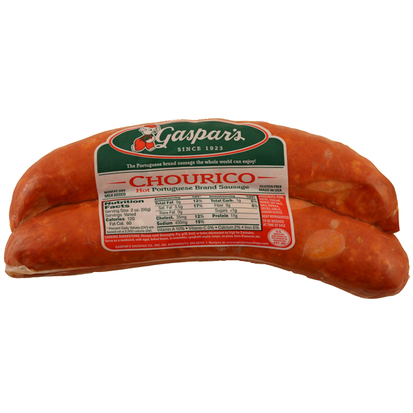 slide 1 of 1, Gaspar's Chourico Hot-Regular, per lb
