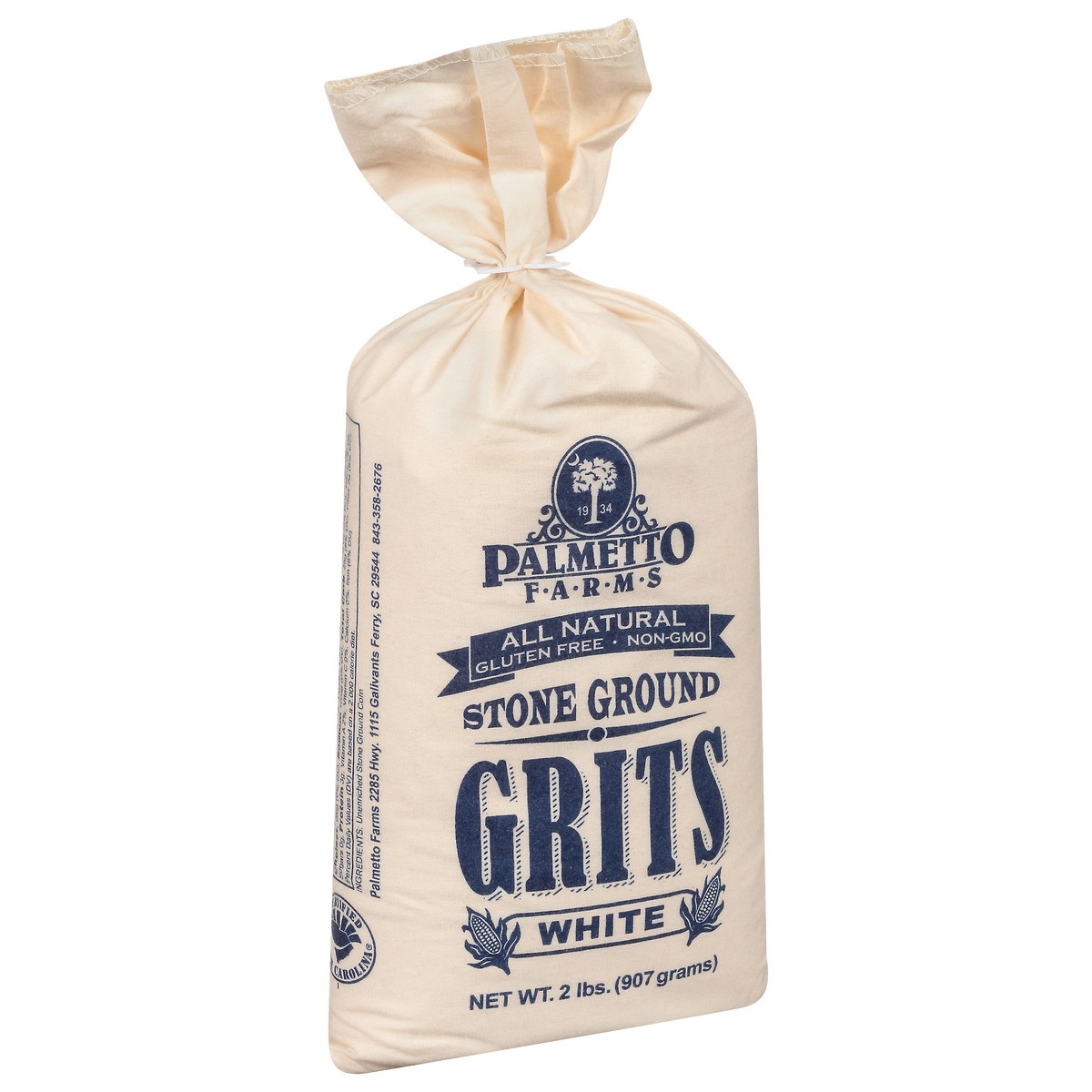 slide 5 of 13, Palmetto Farms White Stone Ground Grits 2 lb, 2 lb