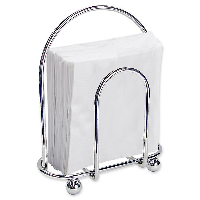 slide 1 of 2, Home Basics Napkin Holder - Chrome, 1 ct