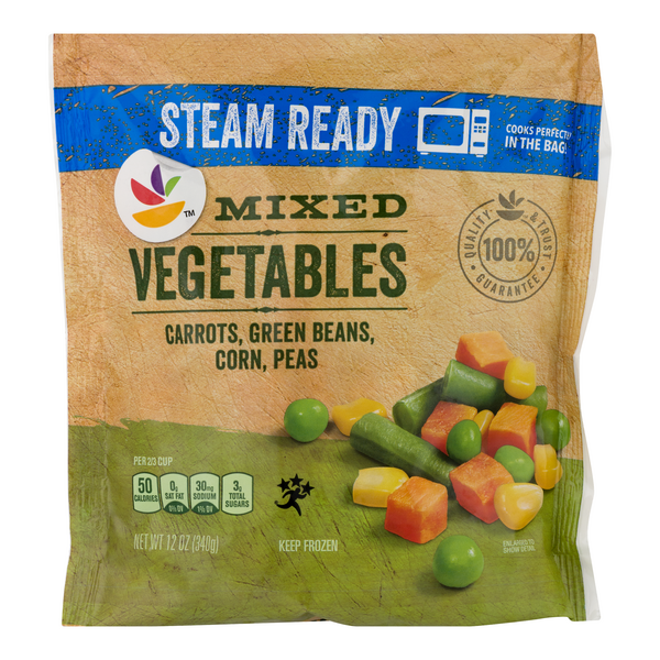 slide 1 of 1, GIANT SteamReady Mixed Vegetables Frozen, 12 oz