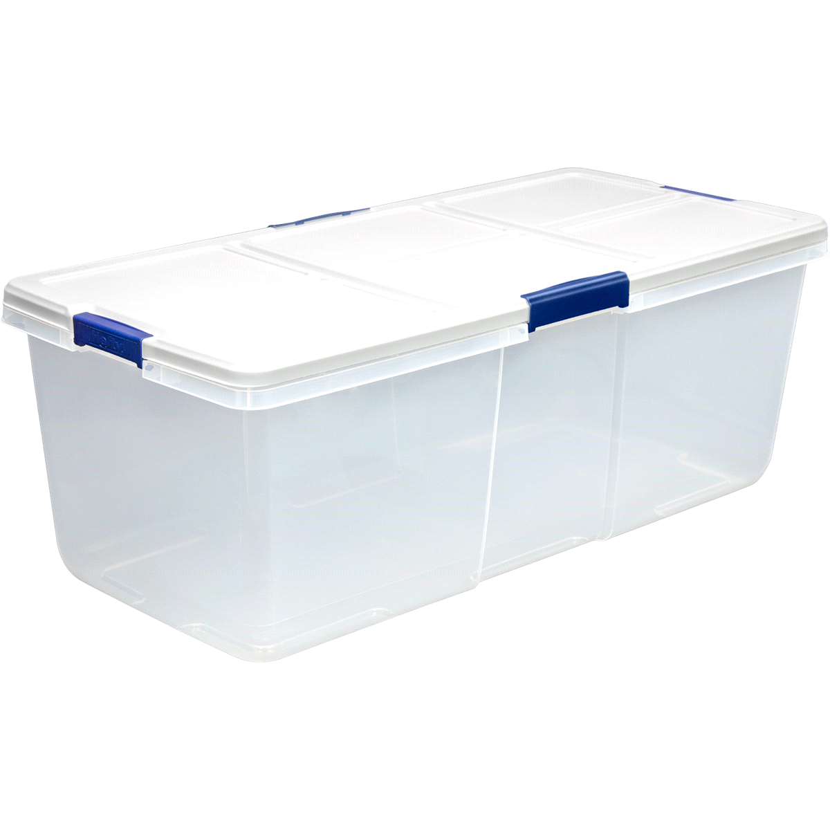 slide 2 of 9, Hefty XL Clear Storage Bins Clear Latched Storage Container, 1 qt