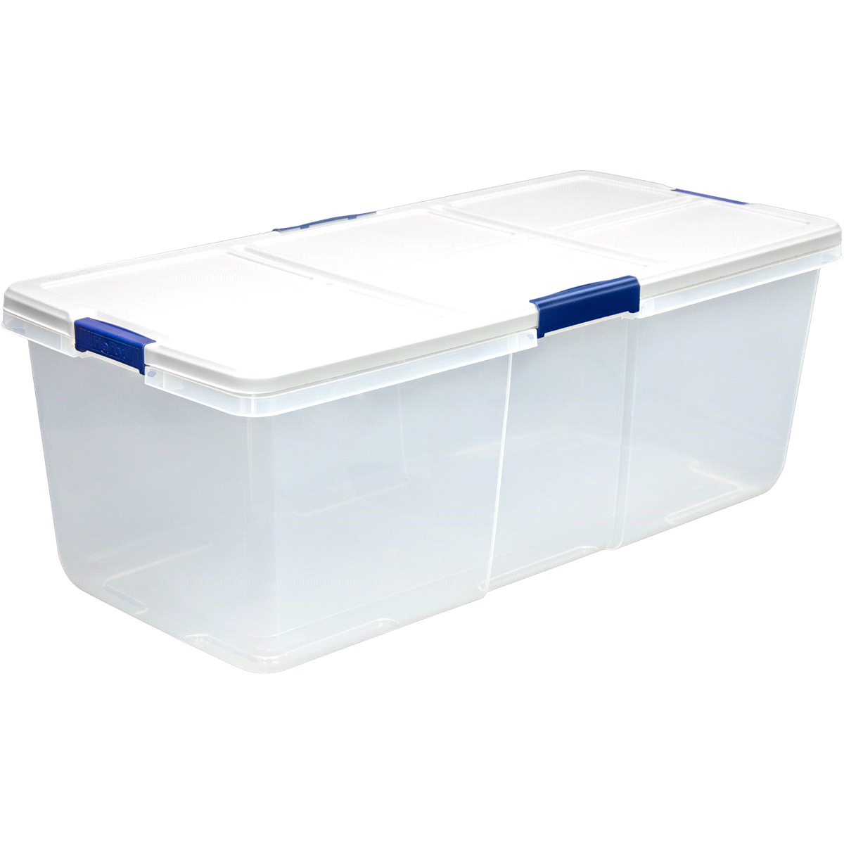 slide 3 of 5, Hefty XL Clear Storage Bins Clear Latched Storage Container, 1 qt
