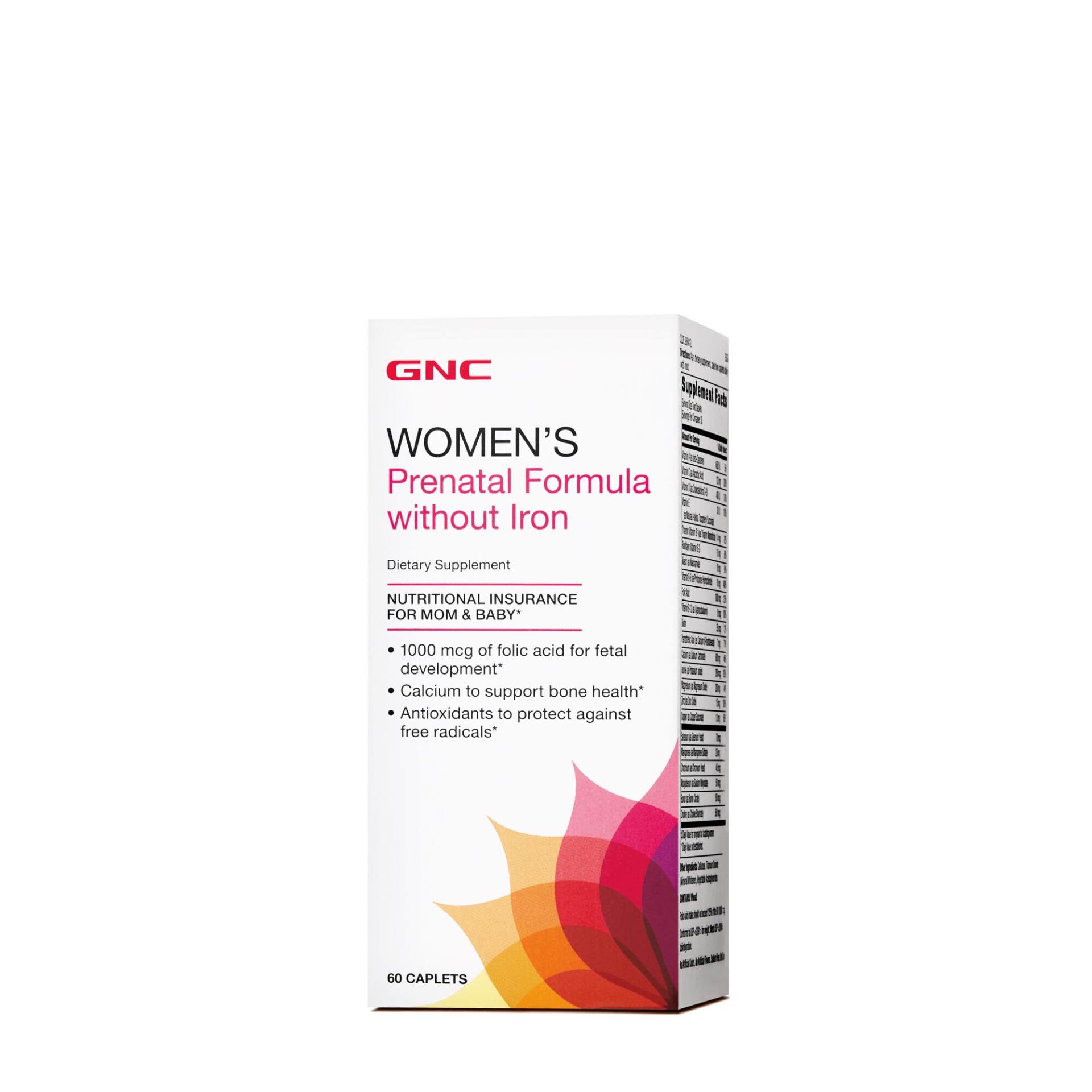 slide 1 of 1, GNC Prenatal Formula Without Iron, 60 ct