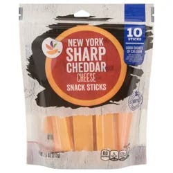 New York Sharp Cheddar Cheese Snack Sticks - 10 ct