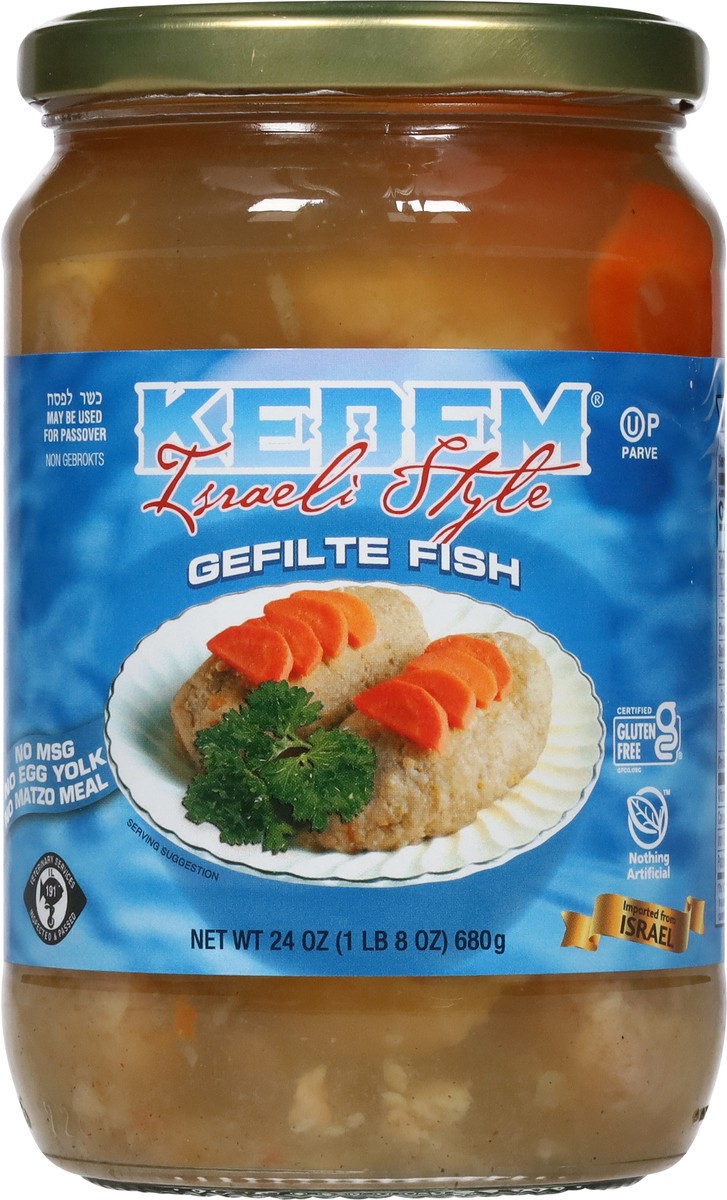 slide 6 of 9, Kedem Israeli Gefilte Fish, 24 oz