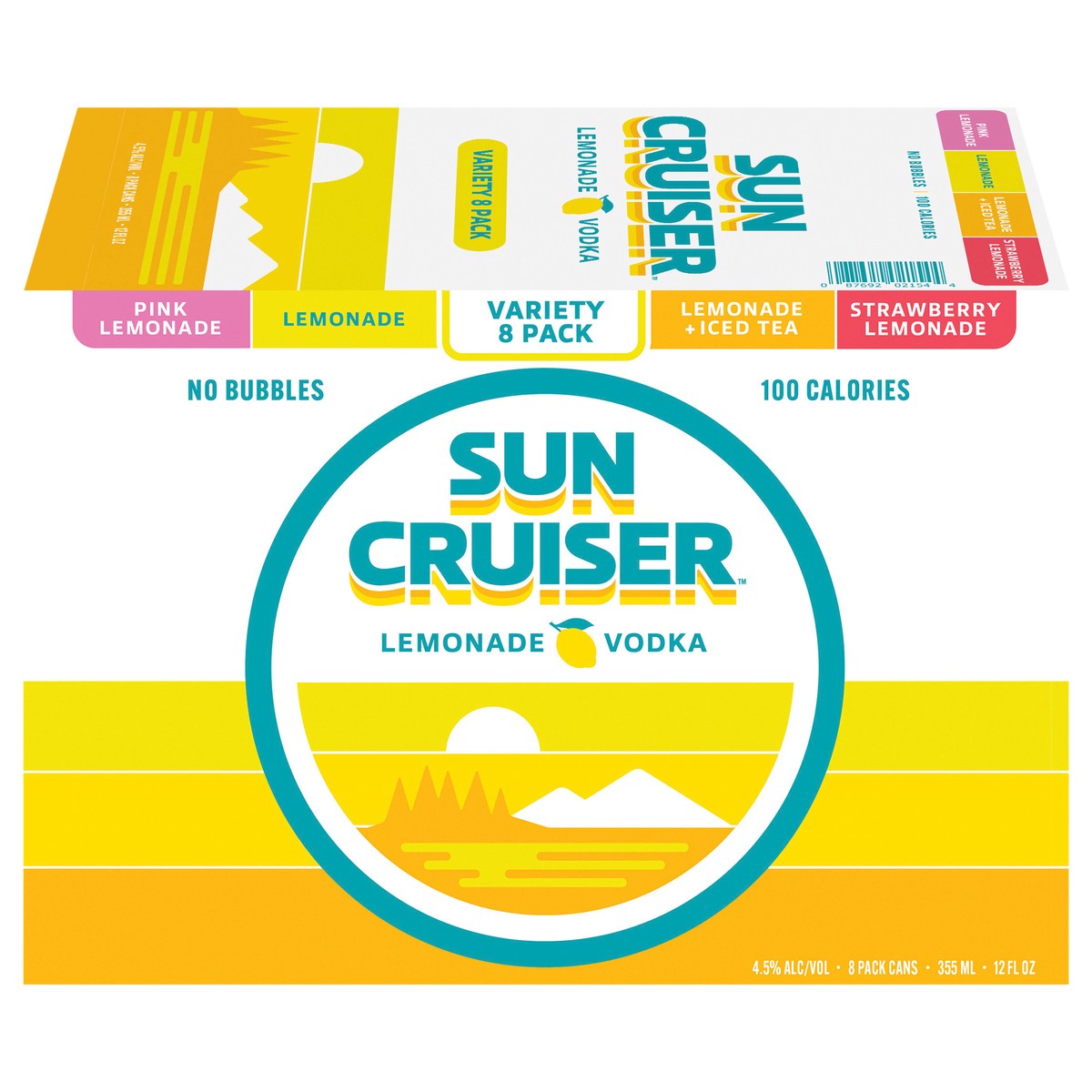 slide 6 of 13, Sun Cruiser Lemonade Variety 8 Pack Cans, 8 ct; 12 oz