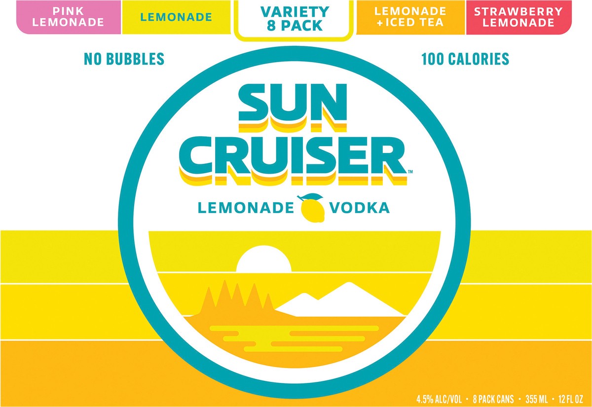 slide 2 of 13, Sun Cruiser Lemonade Variety 8 Pack Cans, 8 ct; 12 oz