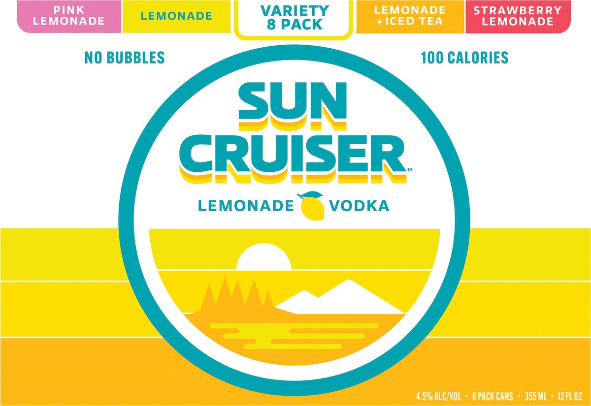 slide 12 of 13, Sun Cruiser Lemonade Variety 8 Pack Cans, 8 ct; 12 oz