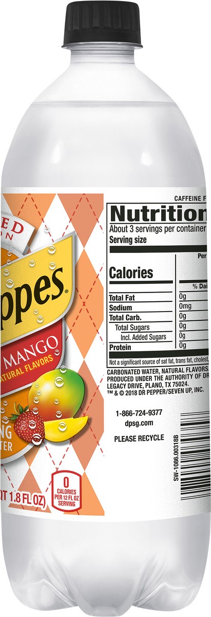 slide 9 of 9, Schweppes Sparkling Strawberry Mango Seltzer Water 33.8 fl oz, 33.8 fl oz