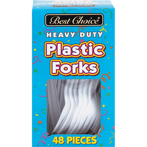 slide 1 of 1, Best Choice Heavy Duty Forks, 48 ct