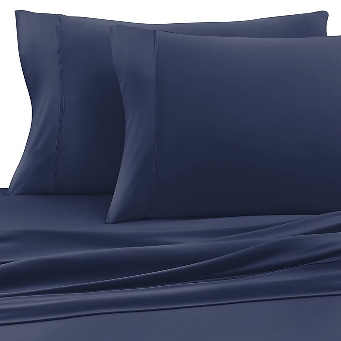 slide 1 of 1, SHEEX Experience Performance Fabric Standard Pillowcases - Navy, 2 ct