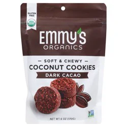 Emmy's Organics Dark Cacao Coconut Cookies, 6 oz