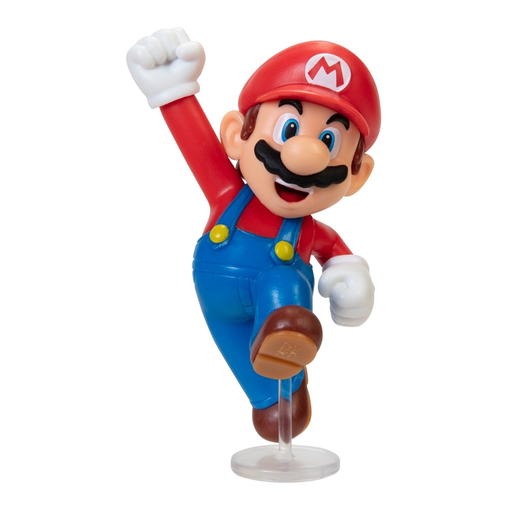 slide 1 of 1, Nintendo Super Mario Jumping Mario Figure, 2.5 in