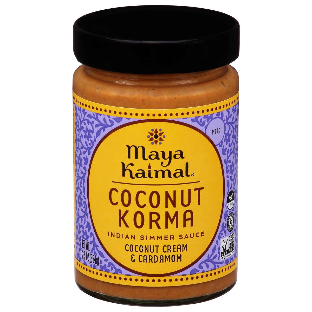 slide 4 of 14, Maya Kaimal Mild Coconut Korma Indian Simmer Sauce 12.5 oz, 12.5 oz