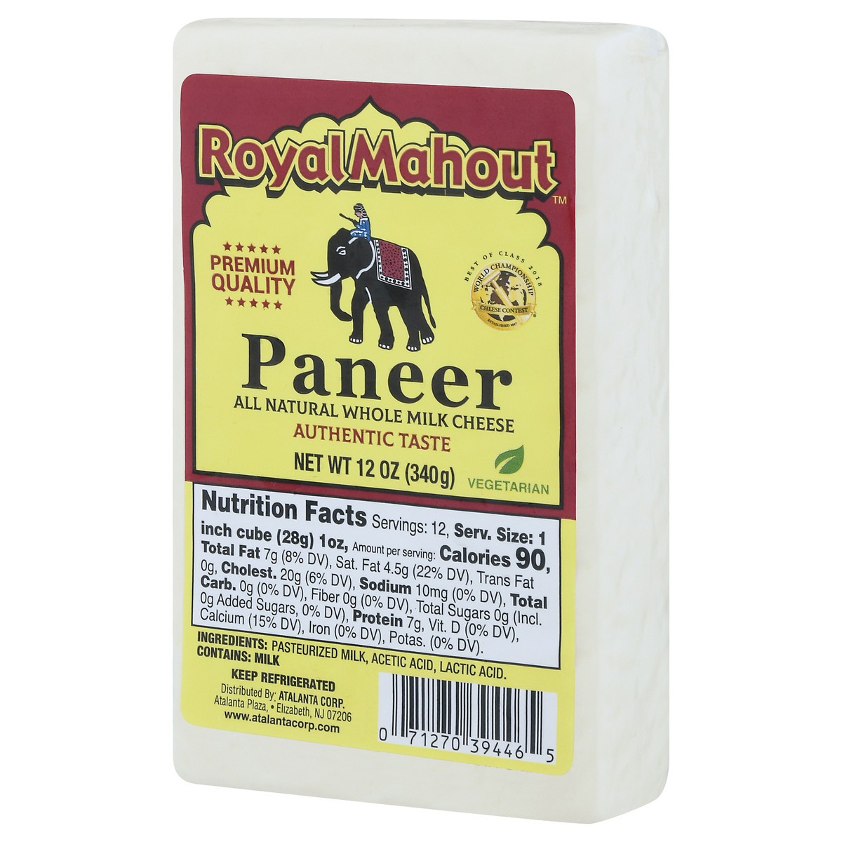 slide 8 of 13, Royal Mahout Paneer Cheese 12 oz, 12 oz