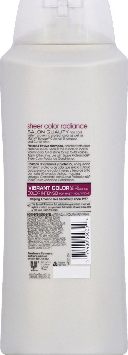 slide 6 of 6, Suave Professionals Color Protection Shampoo For Color Treated Hair, 28 oz