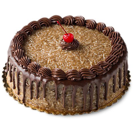 slide 1 of 1, Bakery Cake 8 Inch 1 Layer German Chocolate - Each, 1 ct