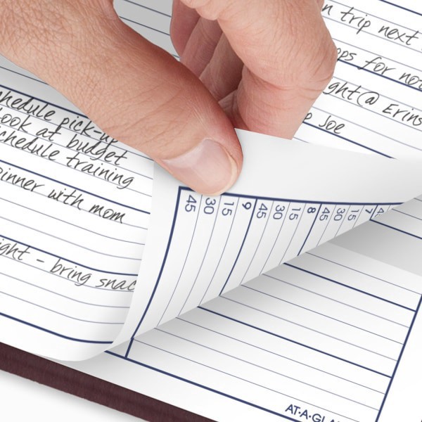 slide 7 of 8, AT-A-GLANCE® DayMinder® 2026 Weekly Appointment Book Planner, Burgundy, Large, 8"" x 11"", 1 ct