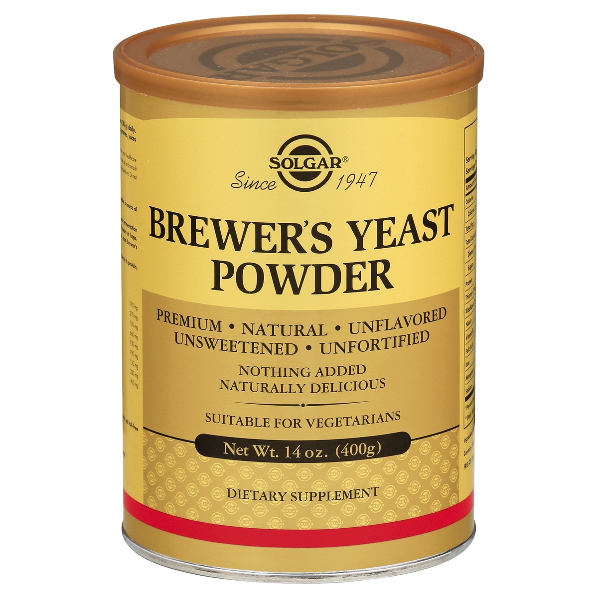 slide 1 of 1, Solgar Brewers Yeast, 14 oz